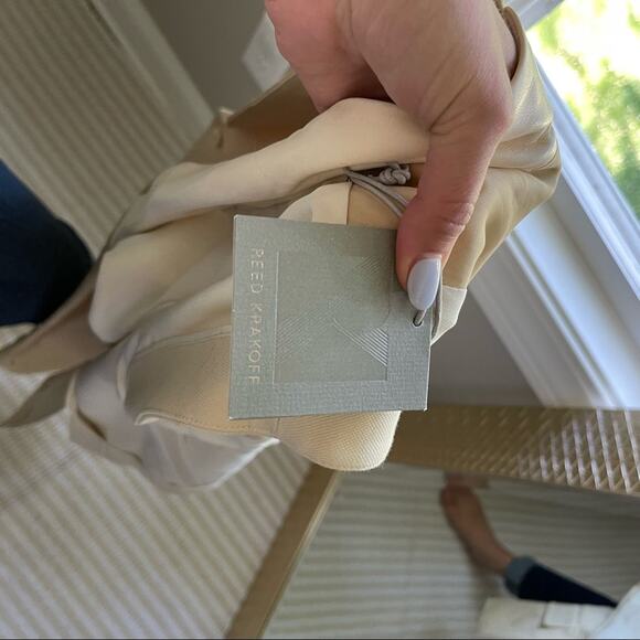 Reed Krakoff Leather Trimmed Piqu Blazer Vest - Picture 8 of 9